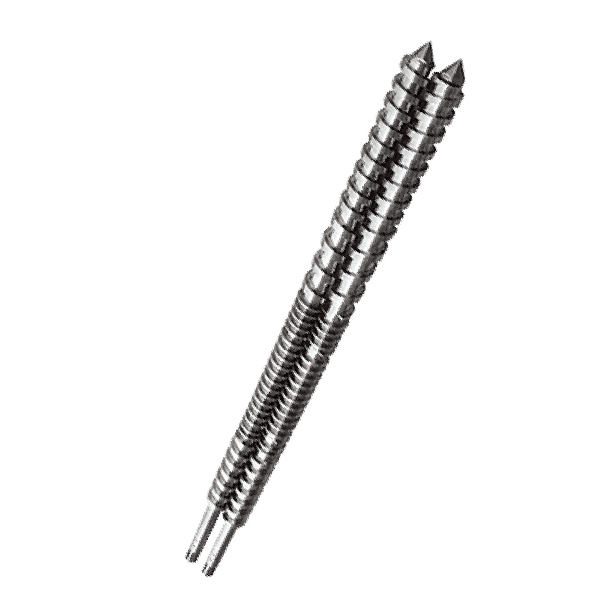 Parallel twin-screw barrel